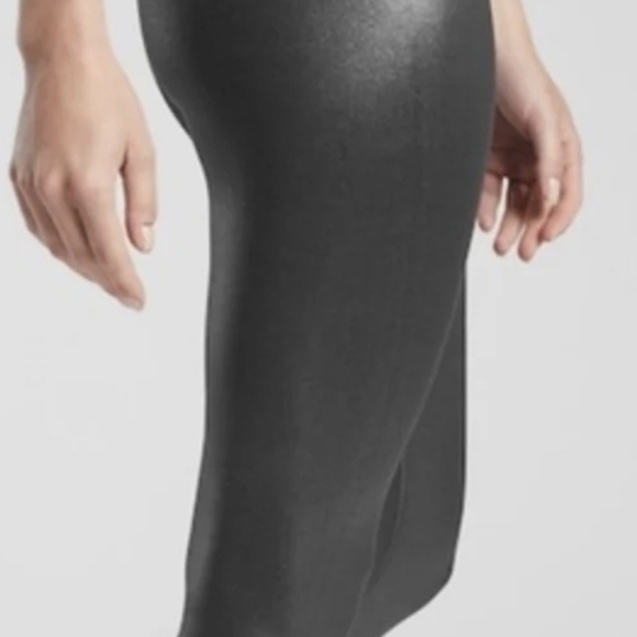 Athleta Elation Shimmer Tight – Black Foil, Size XSP - Picture 3 of 9